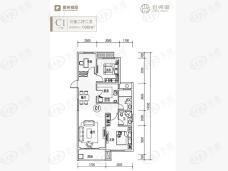 招贤里3室2厅2卫户型图