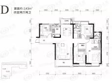 金地中交麓谷香颂4室2厅2卫户型图