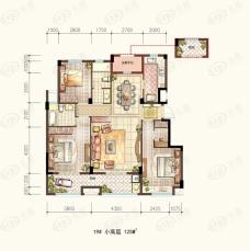 中房·未来盛园19#小高层125㎡户型图