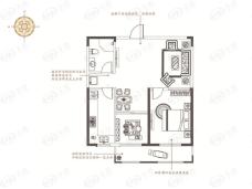 开元盛世2室2厅1卫户型图