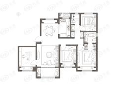 大华朗香公园里4室2厅2卫户型图