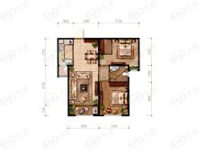 绿地中山公馆A2户型户型图