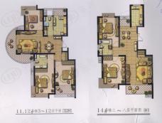 南方城一期房型: 二房;  面积段: 105 －120 平方米;
户型图