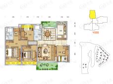 碧桂园凤凰半岛YO35户型户型图