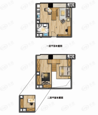 COCO唐寓2室2厅1卫户型图