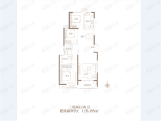 金水世纪城3室2厅2卫户型图