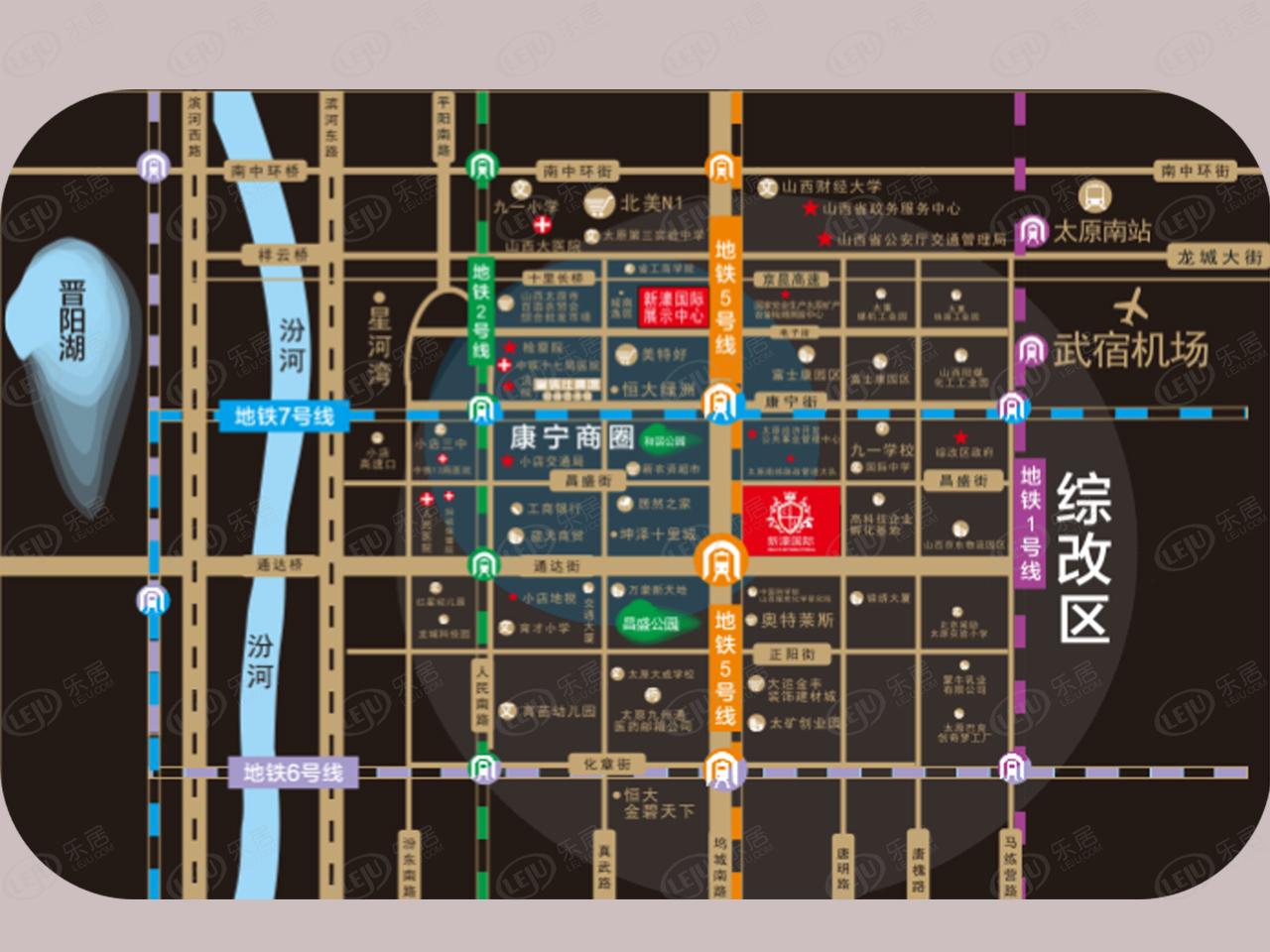 太原小店公寓，商铺新濠国际待售中