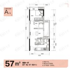 幸福华庭A户型户型图