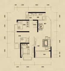 城南故事3室2厅1卫户型图