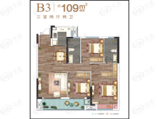 融侨方圆B3户型户型图