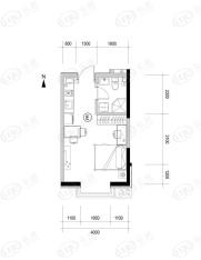 宅语原1室1厅1卫1厨34.70㎡户型图