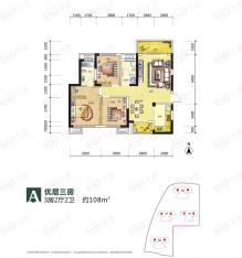 丽水熙园3室2厅2卫户型图