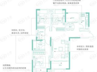 和昌优地115㎡户型户型图