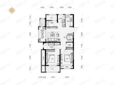 中天珺楠府B2户型户型图