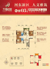 万锦悦府10#楼03户型户型图