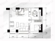 物联创智谷3-20层91㎡户型户型图