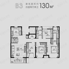 万科九都荟（都荟南苑）4室2厅2卫户型图