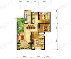 洛阳升龙城c1户型 三室两厅两卫119m²户型图