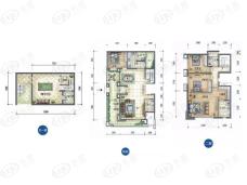 保利桃花源二层+负一层户型户型图