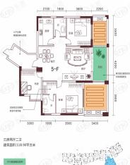 世纪豪庭3室2厅2卫户型图