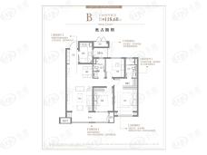 新城玖珑湖3室2厅2卫户型图