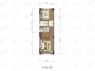 国信净月别墅玲珑墅A户型户型图