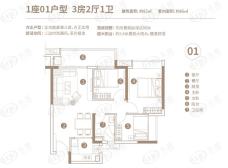 天河星作1座01户型户型图