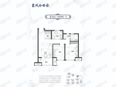 海信·凤台世家2室2厅1卫户型图