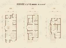 首创溪堤郡4室2厅3卫户型图