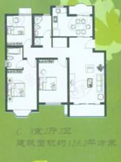 泗泾祥和公寓二期房型: 三房;  面积段: 125 －139 平方米;
户型图