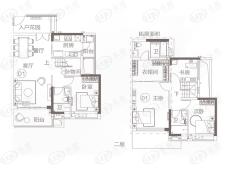 越秀滨海新城01、02户型户型图
