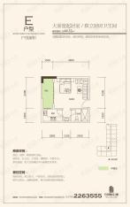 阳光·上东国际公寓1室户型图