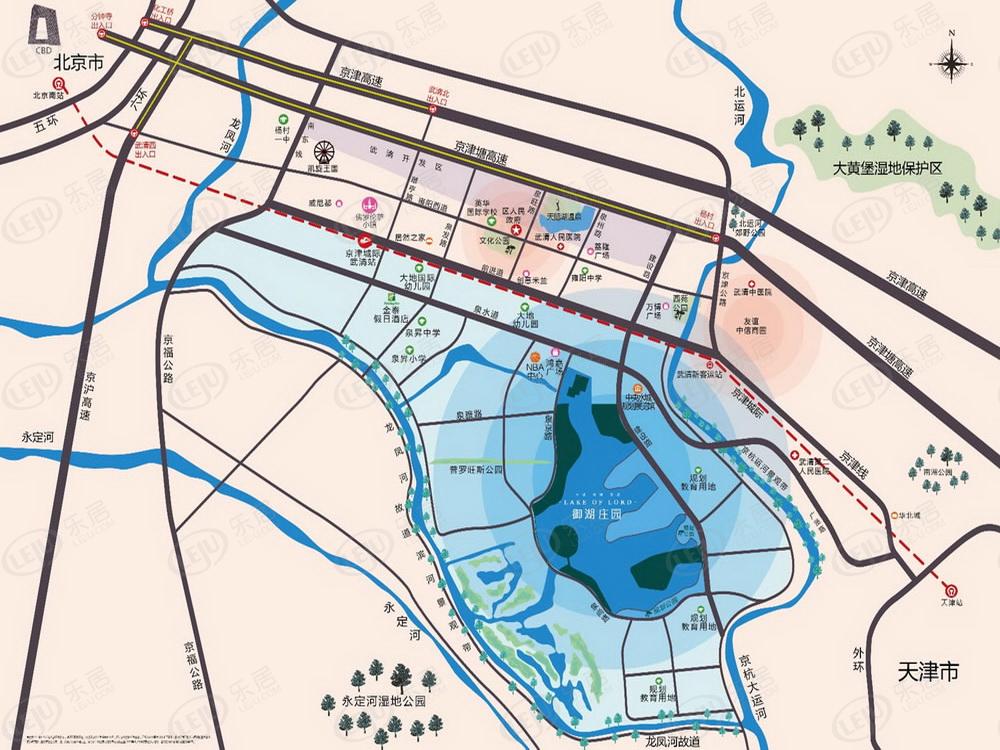 武清御湖庄园，坐落于天津市武清区建设南路水城规划展览馆，价格大概在10500左右。