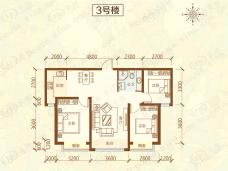 新旺·太阳城3室2厅1卫户型图