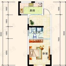 梓山豪苑2栋D2户型图