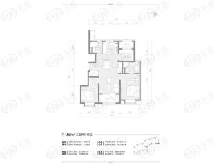 京能电建洺悦湾96㎡户型户型图