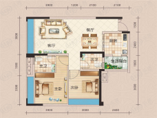 格兰春天渝湾C1户型户型图