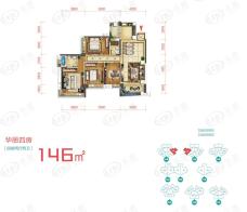 雅居乐锦城第五期【花冠集】33座03单位 34座06单位户型图