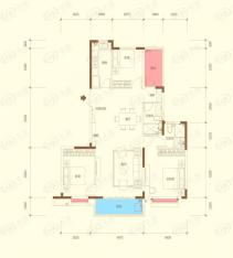 恒大御龙湾恒大御龙湾洋房129.5平米E户型户型图