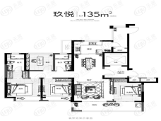 阳光城愉景公馆4室2厅2卫户型图