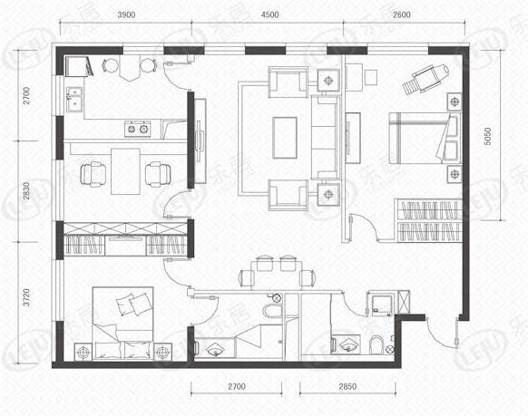 MOMA峰汇户型图公布 户型面积73.07~130.85㎡