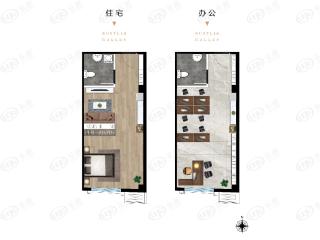 佳田新时代8A楼公寓户型图