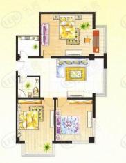 阳光国际公馆3室2厅1卫1厨144.98㎡户型图