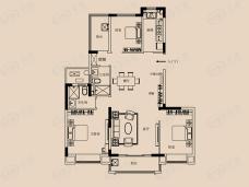 恒大河悦府D户型户型图