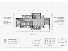 东原大发印未来B户型户型图