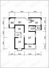 曲江观山悦3室2厅2卫1厨户型图