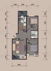 北阳新第2室2厅1卫户型图
