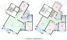 锦灏佳园房型: 复式;  面积段: 206 －231 平方米;
户型图