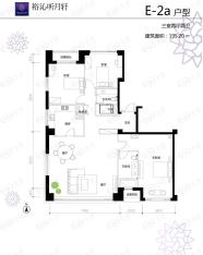 积水裕沁听月轩3室2厅2卫户型图