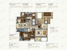 新力洲悦5室4厅5卫户型图